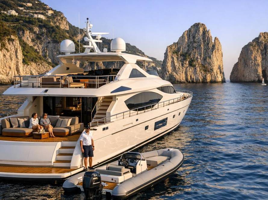 Route Amalfikust Capri 10 dagen superjacht
