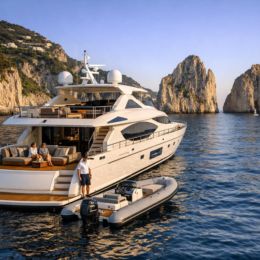 Route Amalfikust Capri 10 dagen superjacht
